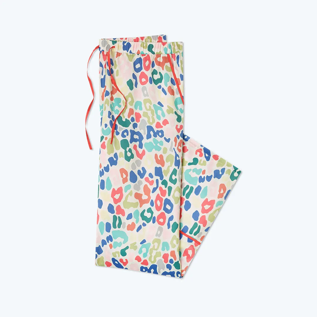 The Cloud 9 Silky Pajama Set - Rainbow Leopard sold by Summersalt product image thumbnail 3