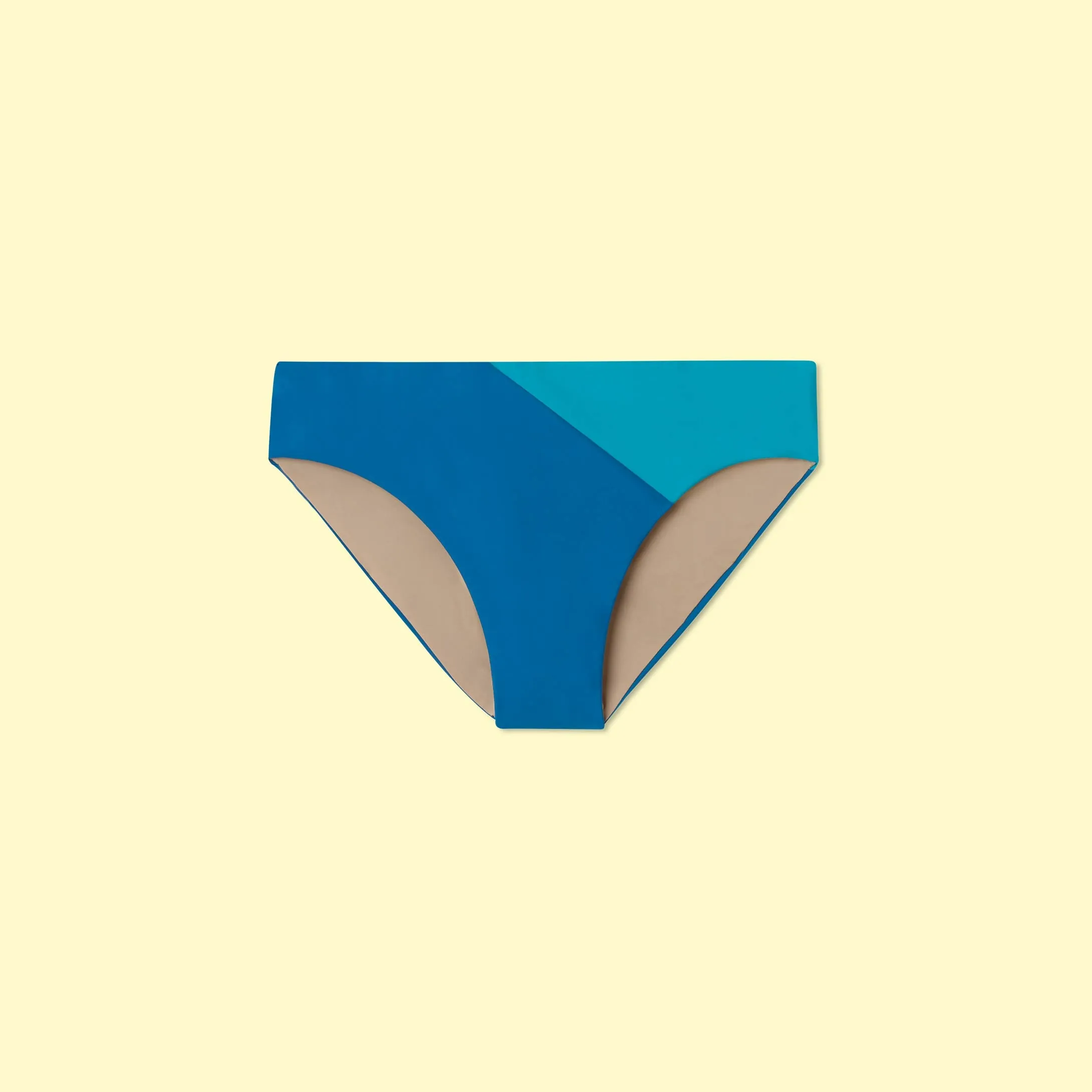 The Diagonal Mid Rise Bottom - Pacific & Blue Lagoon sold by Summersalt product image thumbnail 3