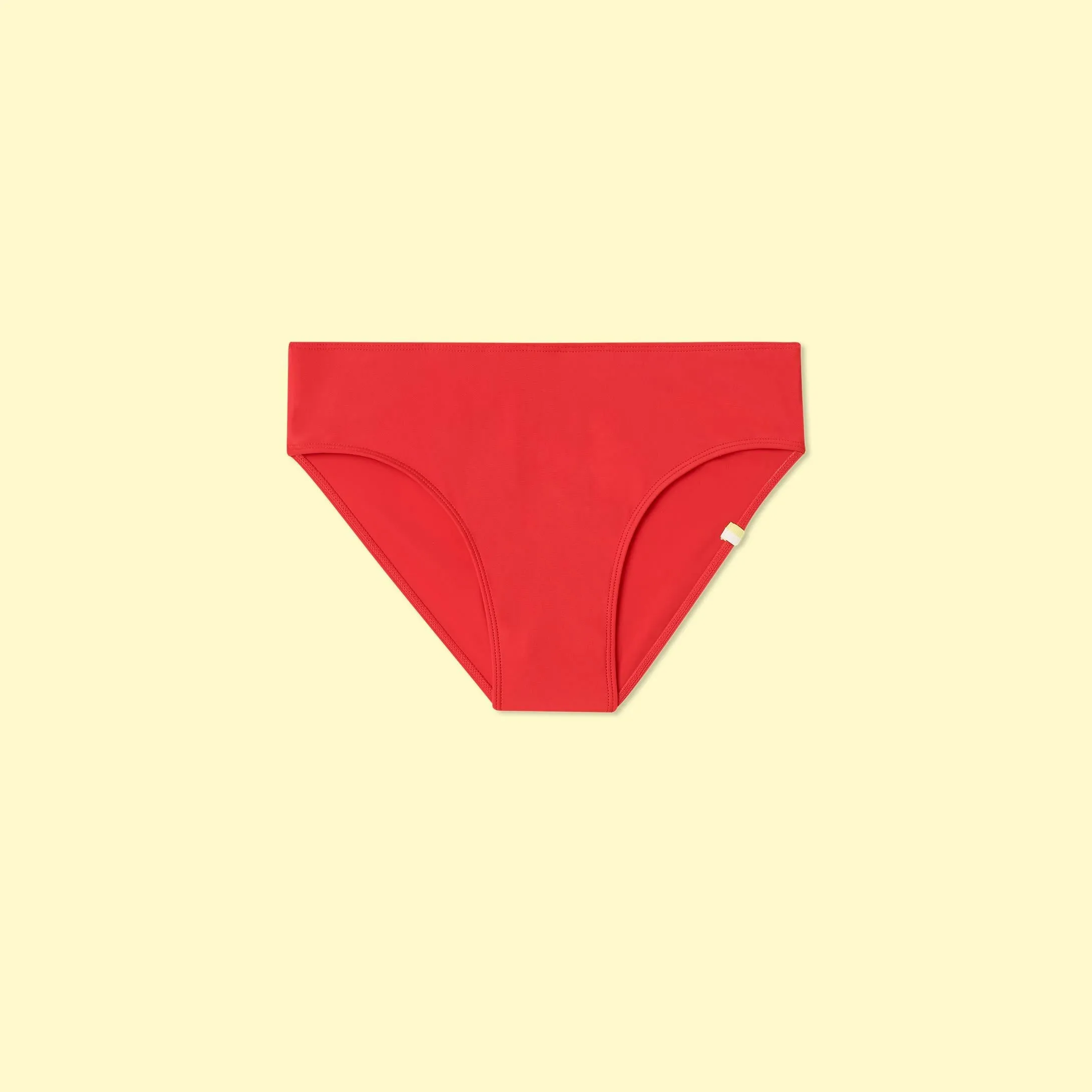 The High Leg Mid Rise Bikini Bottom - Grapefruit sold by Summersalt product image thumbnail 5