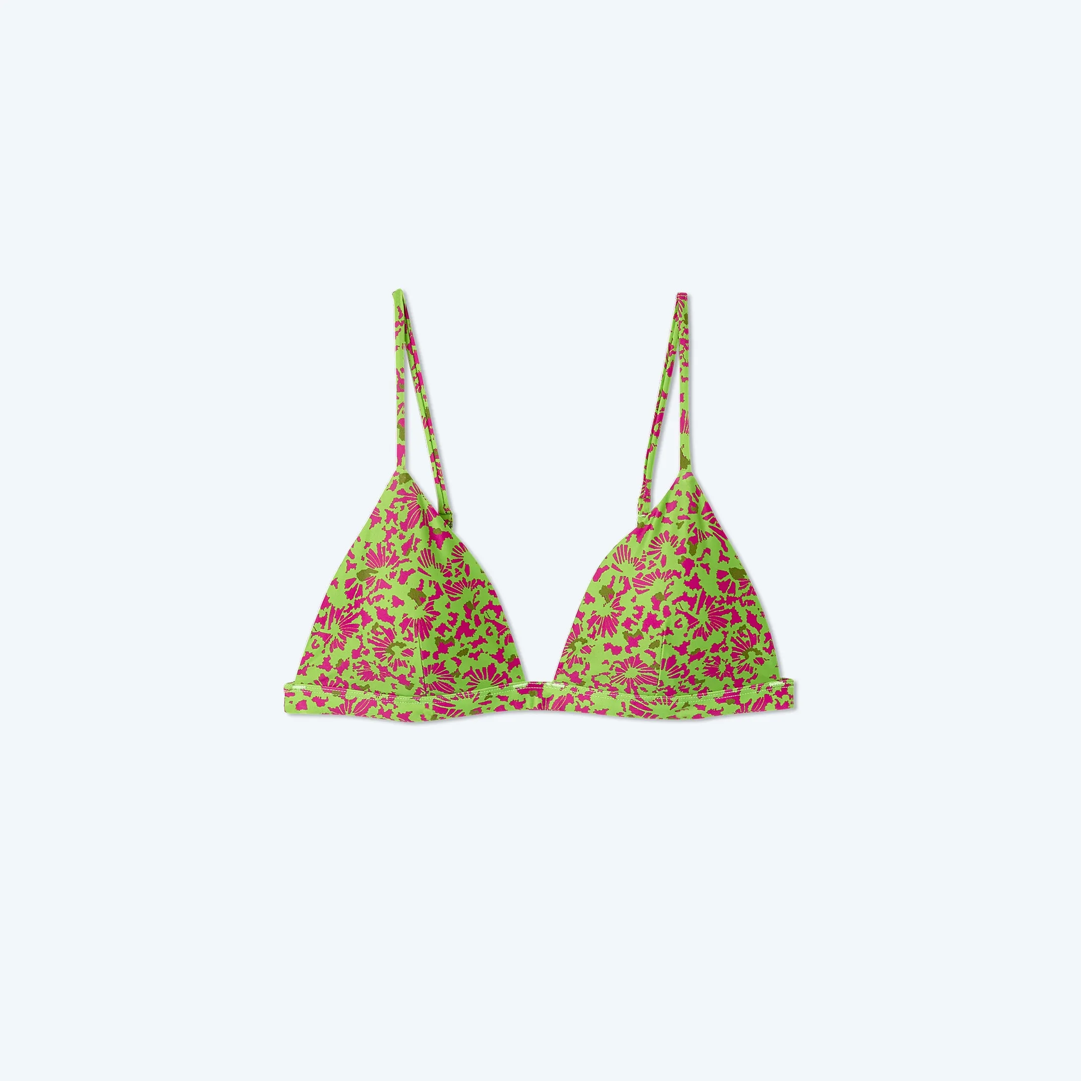 The Triangle Bikini Top - Lime Brushstroke sold by Summersalt product image thumbnail 5