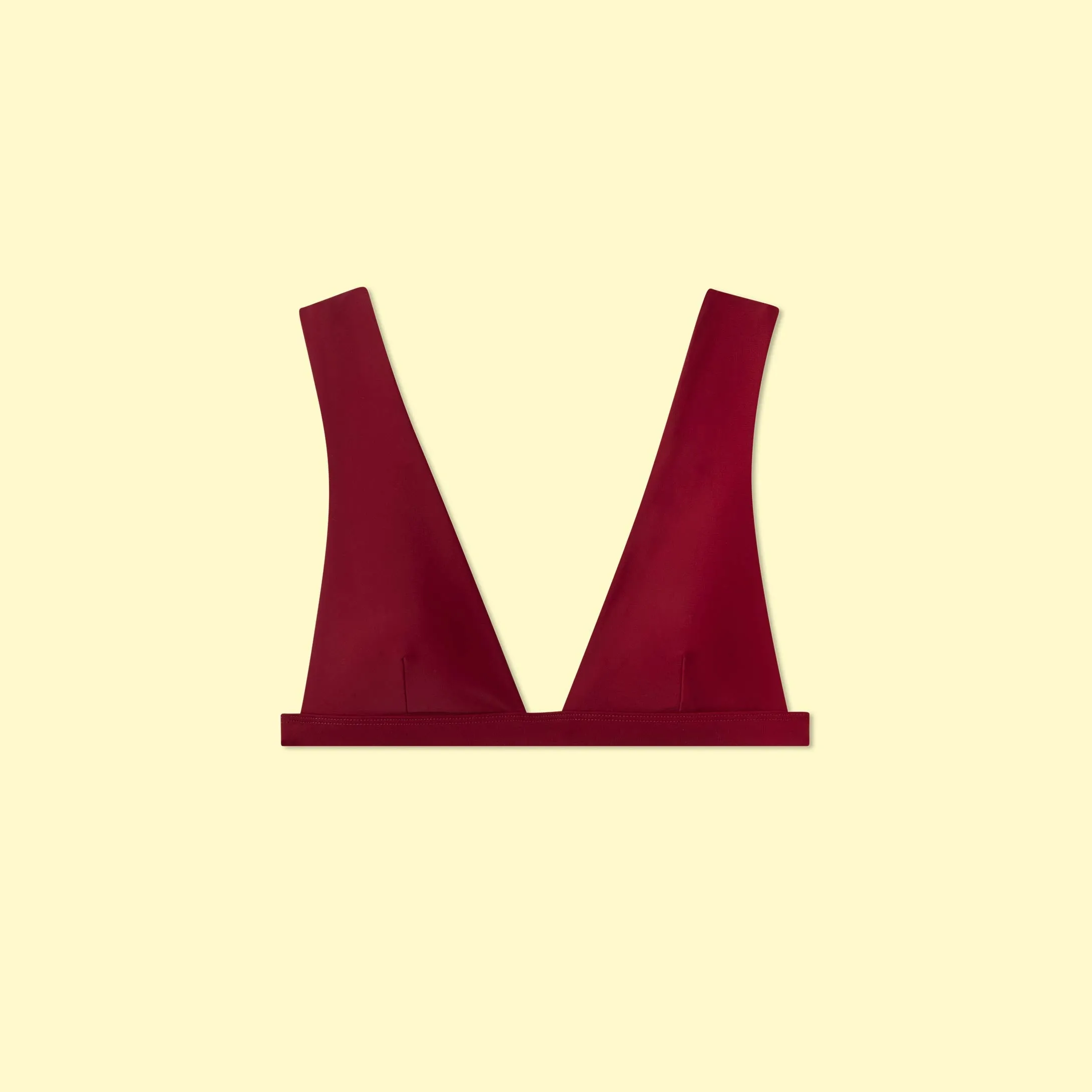 The Plunge Bikini Top - Sangria sold by Summersalt product image thumbnail 3