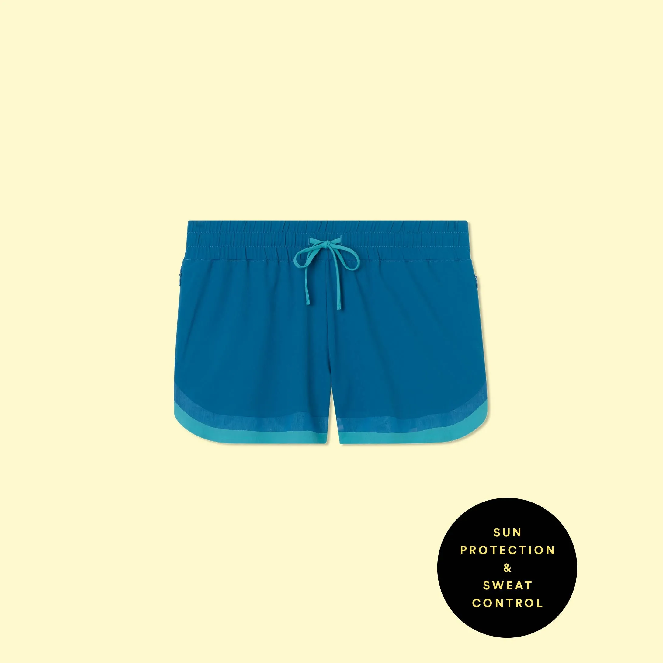 The Beyond the Lounge Chair Short - Pacific & Blue Lagoon sold by Summersalt product image thumbnail 3