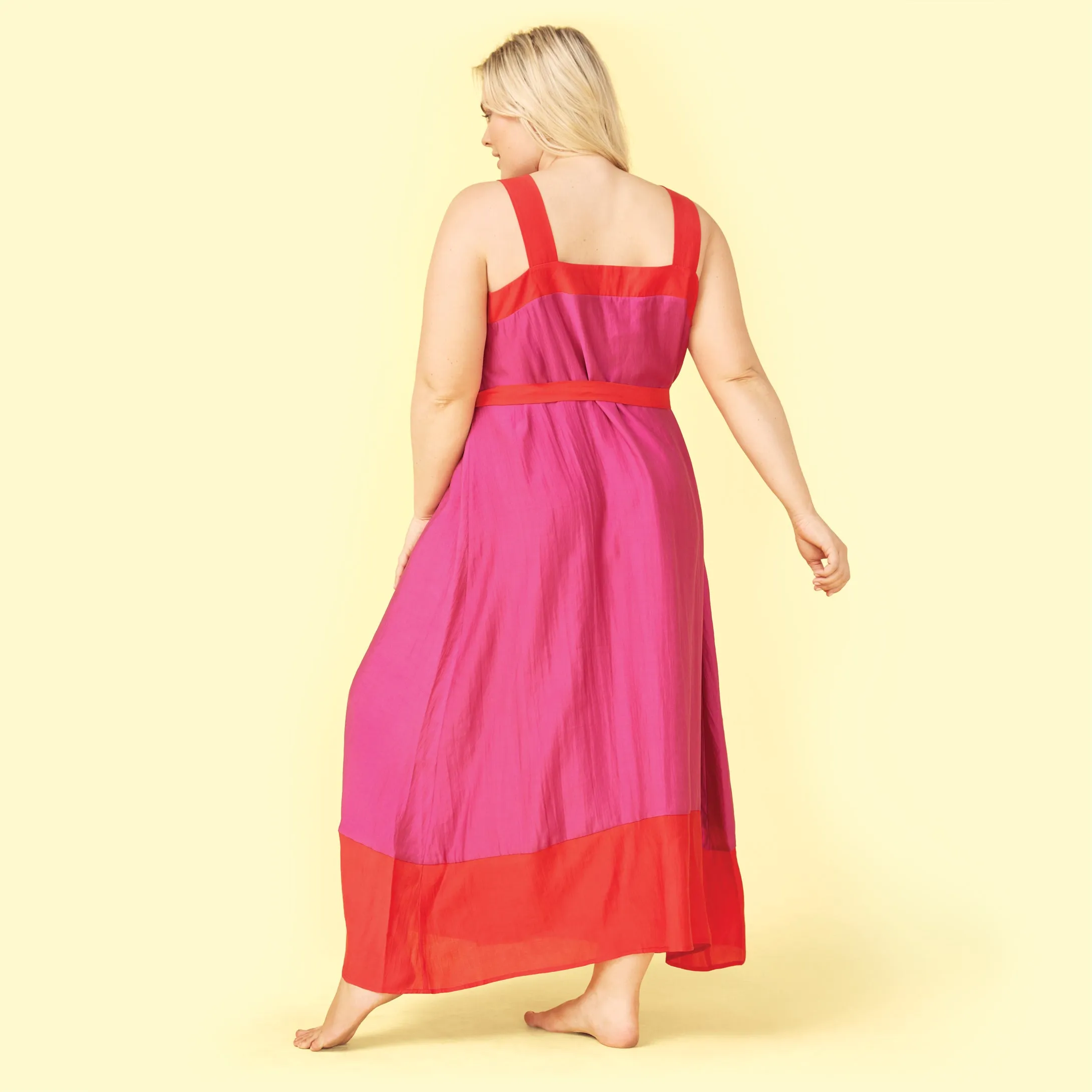 The Globetrotter Maxi Dress - Lava & Hibiscus sold by Summersalt product image thumbnail 2