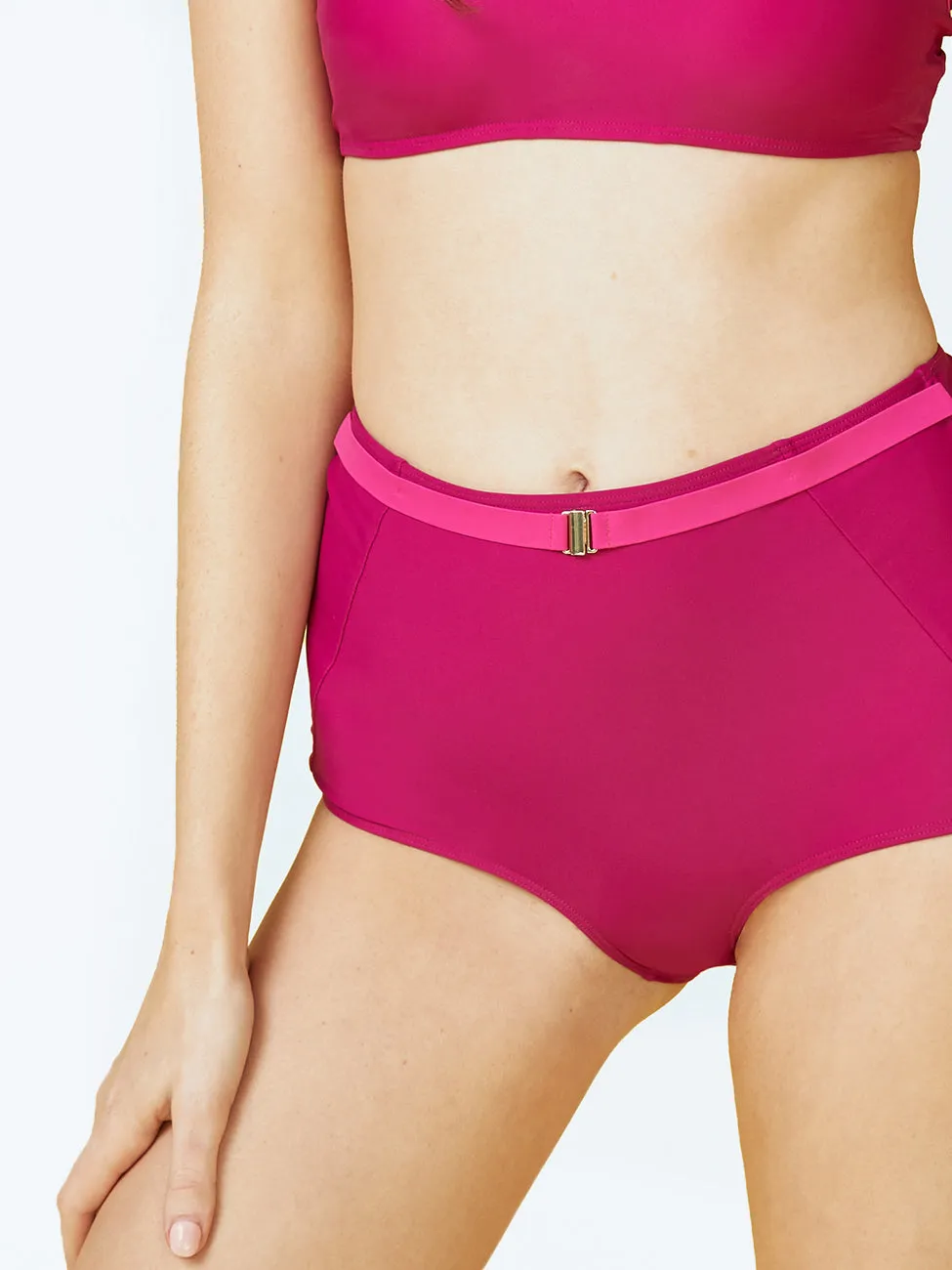 The Belted Classic High Rise - Orchid sold by Summersalt product image thumbnail 3