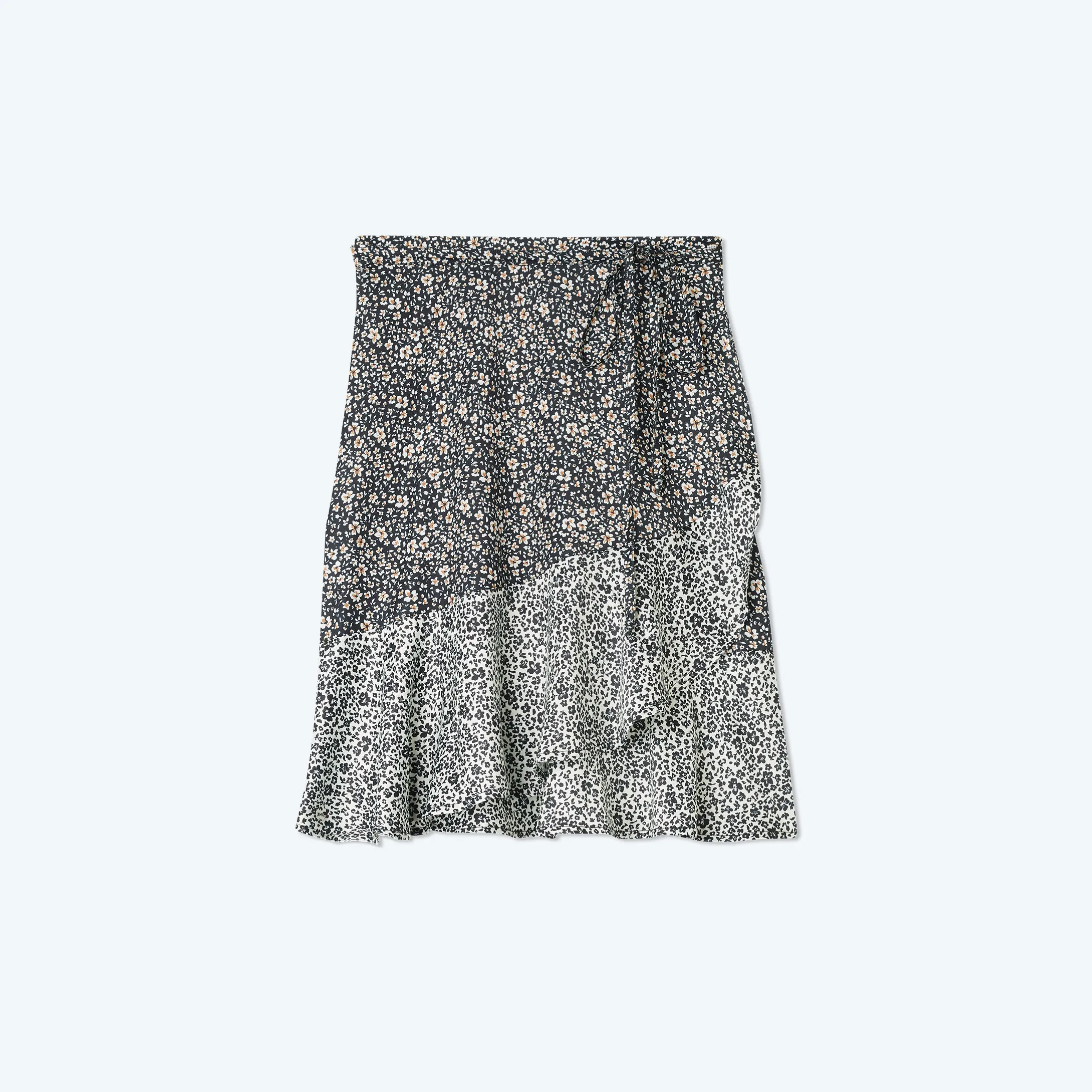 The Short Beach to Brunch Wrap Skirt - In Bloom in Sea Urchin sold by Summersalt
