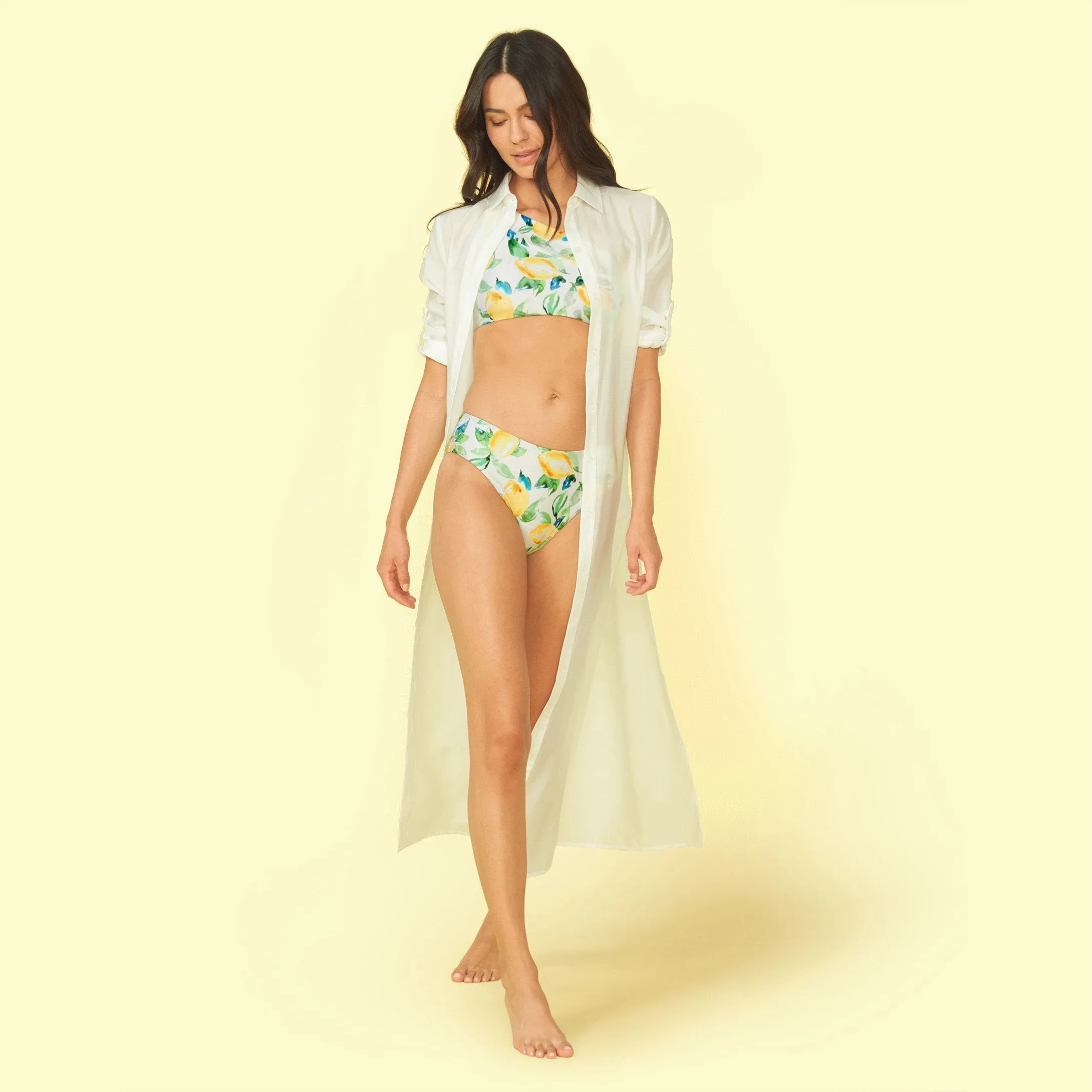 The Long All Buttoned Up Cover-Up - White Sand sold by Summersalt product image thumbnail 2