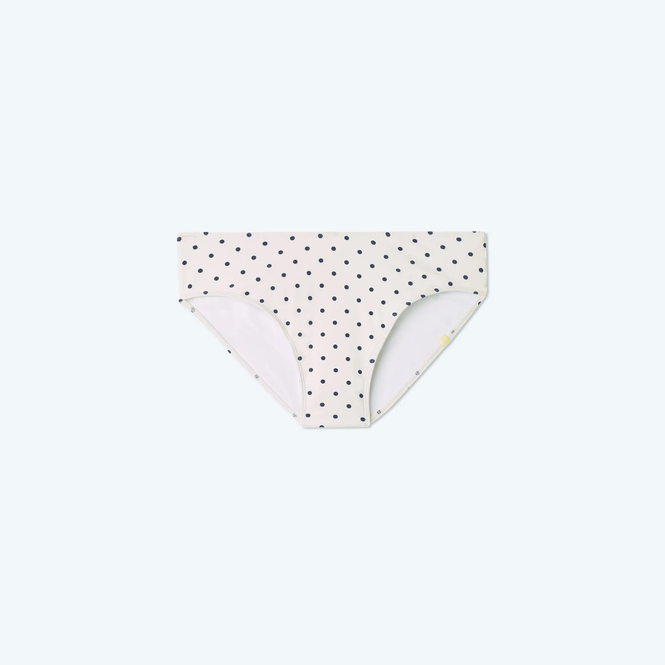 The High Leg Mid Rise Bikini Bottom - Damsel Dot sold by Summersalt