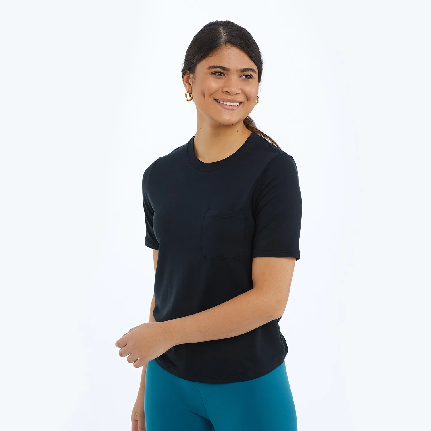 The Softest Tencel Short Sleeve Pocket T-Shirt - Sea Urchin sold by Summersalt product image thumbnail 3