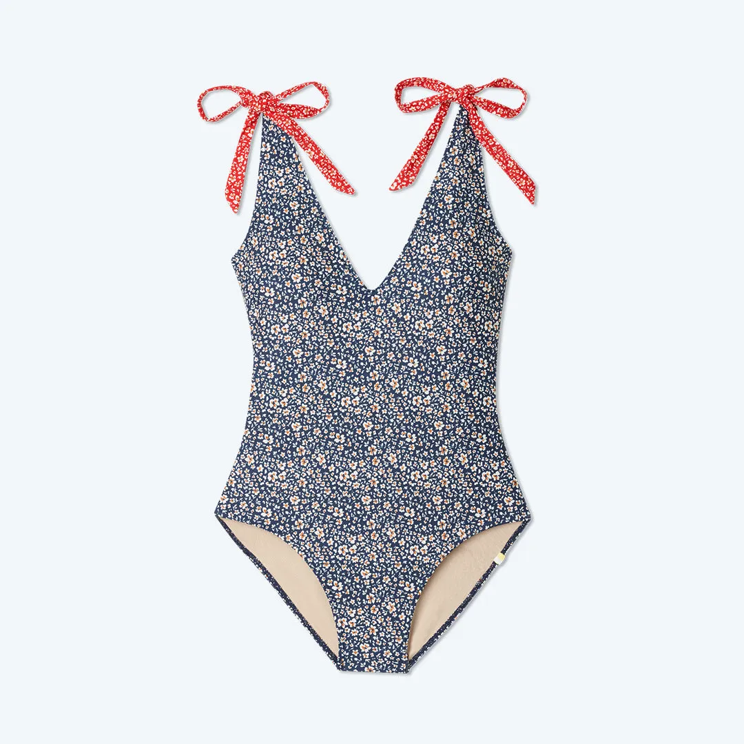 The Tie Backflip - In Bloom in Deep Sea & Lava sold by Summersalt product image thumbnail 5