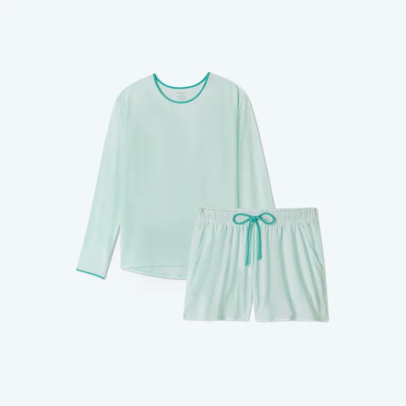 The All Day & Night Shorts Set - Mint sold by Summersalt
