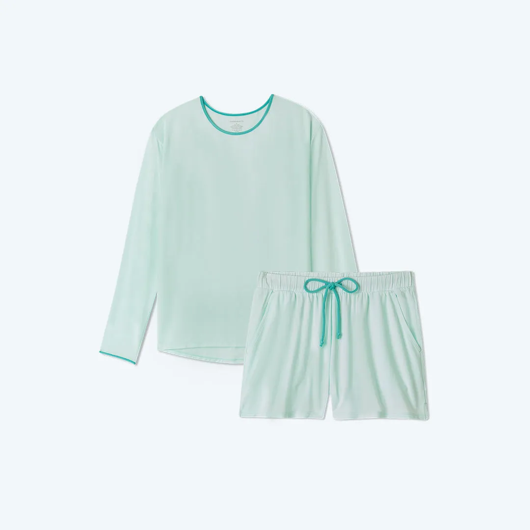 The All Day & Night Shorts Set - Mint sold by Summersalt