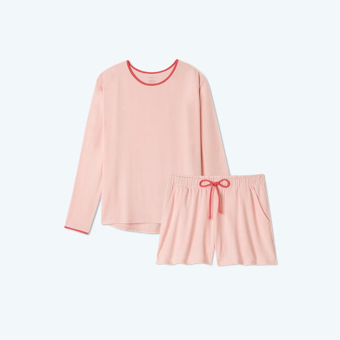 The All Day & Night Shorts Set - Peony sold by Summersalt