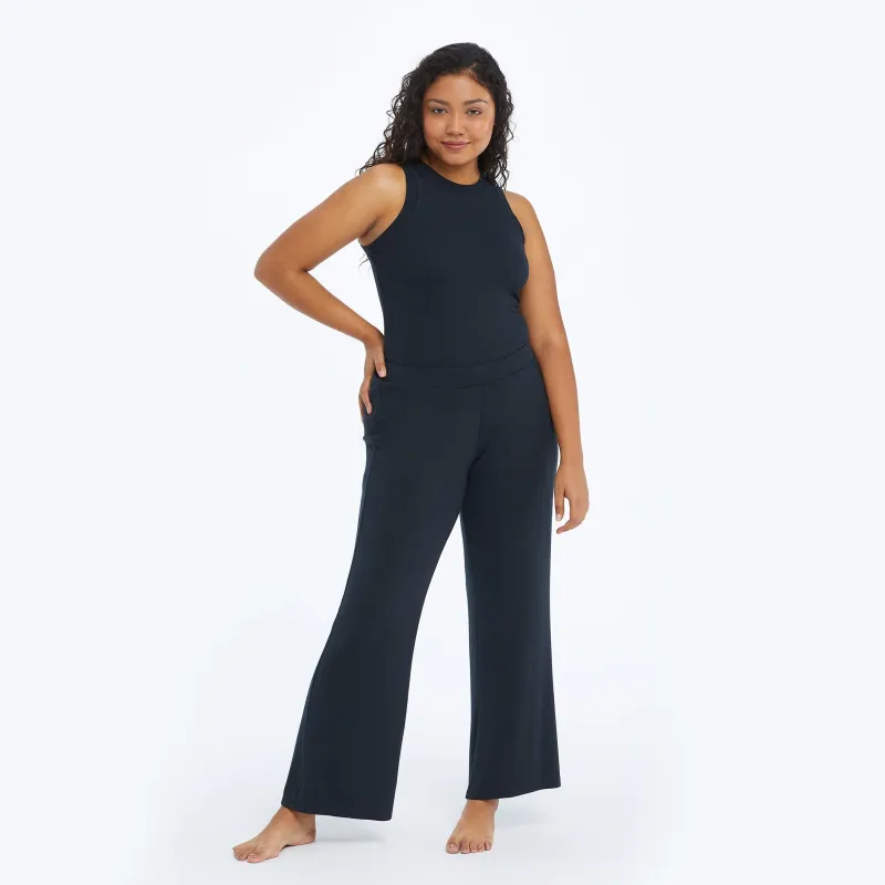 The Softest Ribbed Wide Leg Lounge Pant - Sea Urchin made by Summersalt