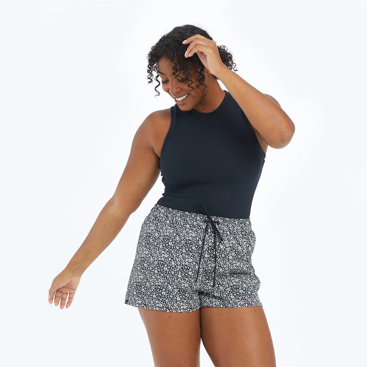 The On-The-Go Shorts - In Bloom in Sea Urchin sold by Summersalt product image thumbnail 4