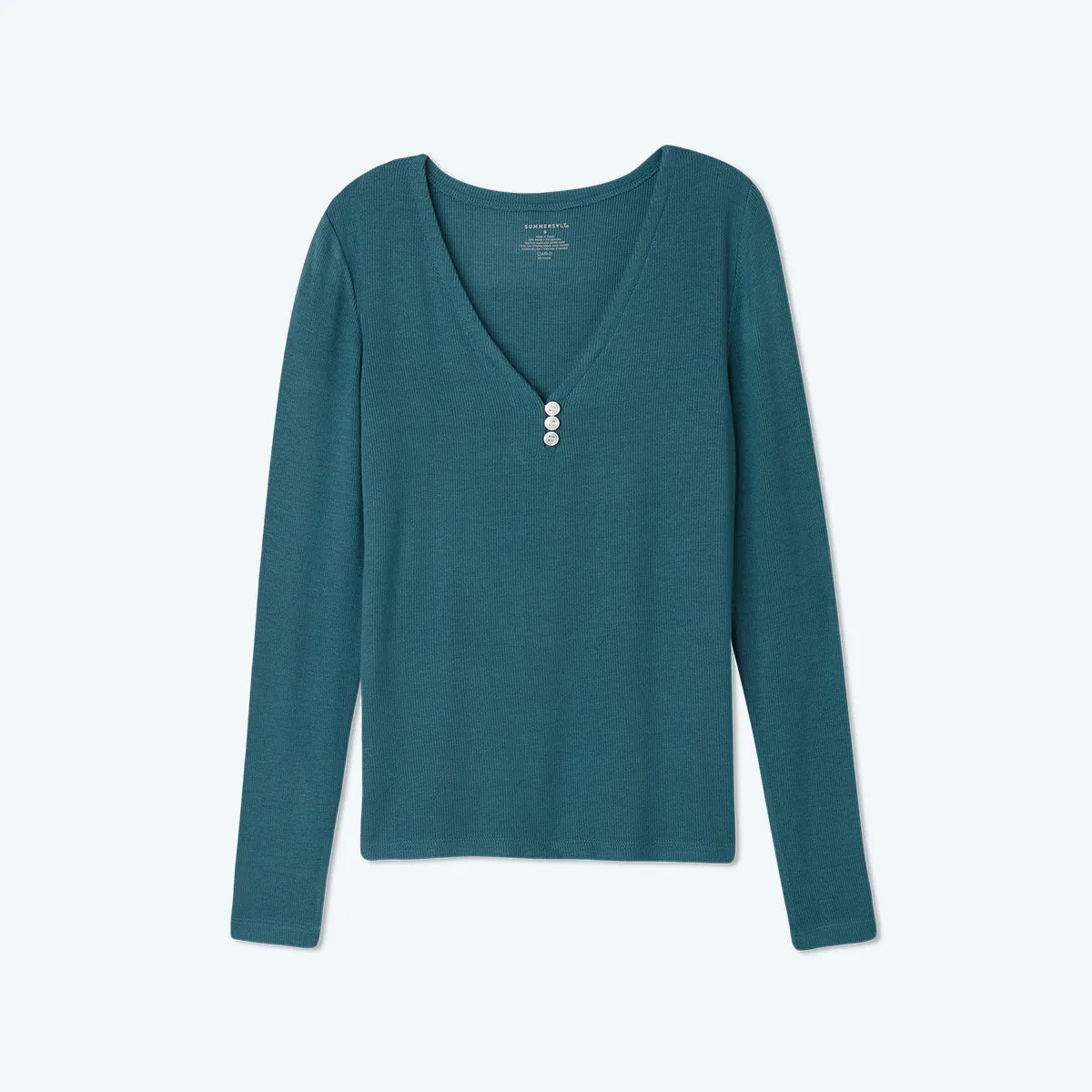 The Softest Ribbed Long Sleeve Henley - Venetian sold by Summersalt product image thumbnail 4