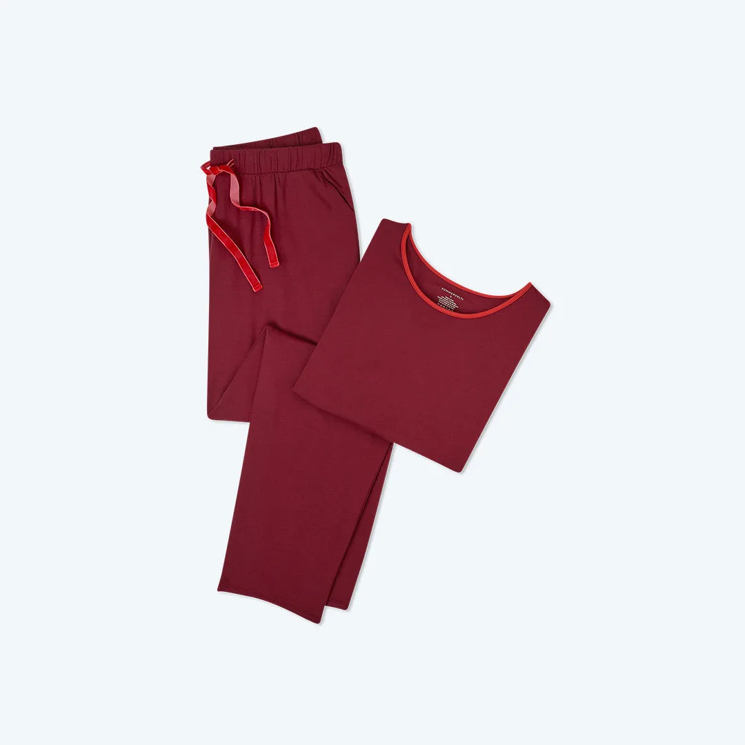 The All Day & Night Long Sleeve Set - Pinot & Lava sold by Summersalt product image thumbnail 4