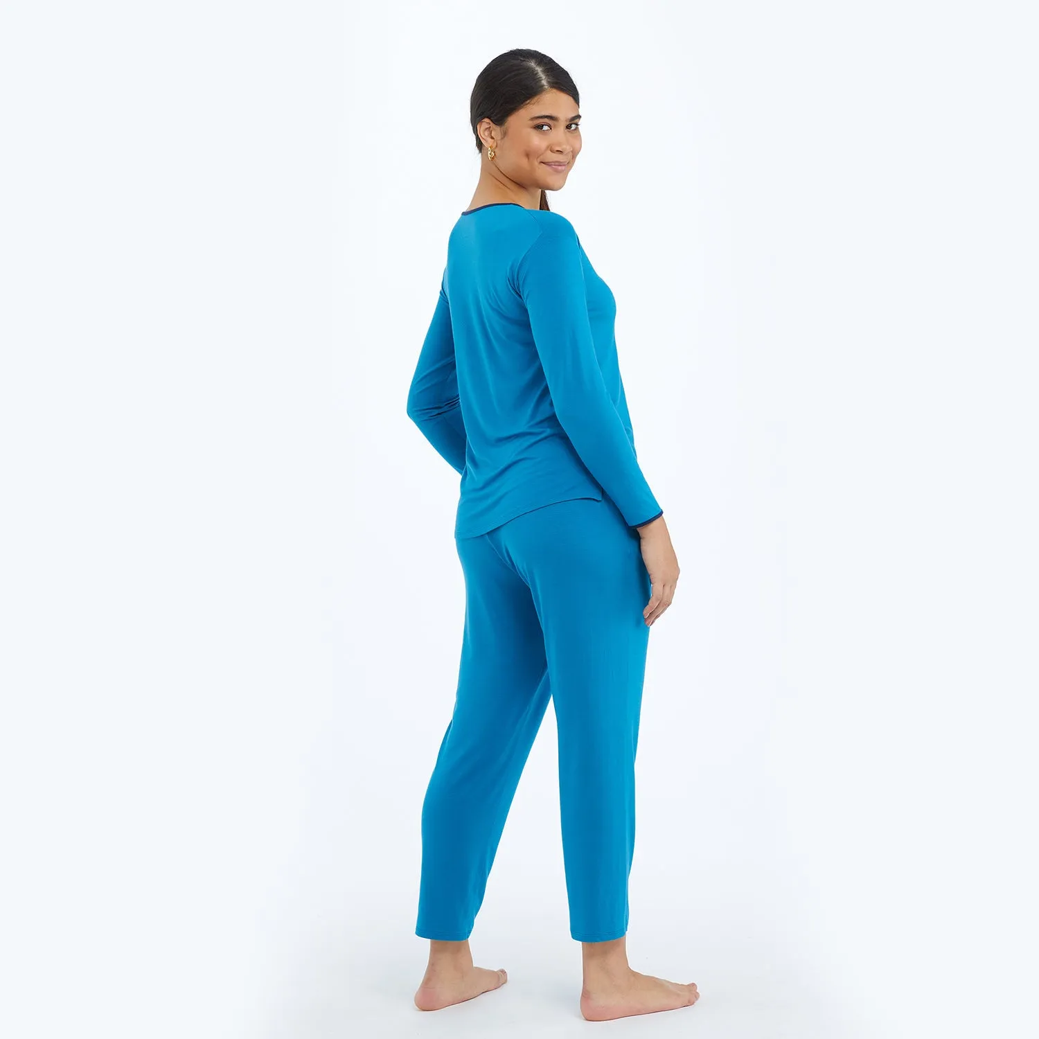 The All Day & Night Long Sleeve Set - Pacific & Deep Sea sold by Summersalt product image thumbnail 2