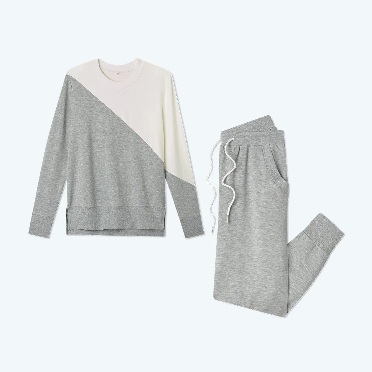 The Softest French Terry Pullover - Wolf & White Sand sold by Summersalt product image thumbnail 5