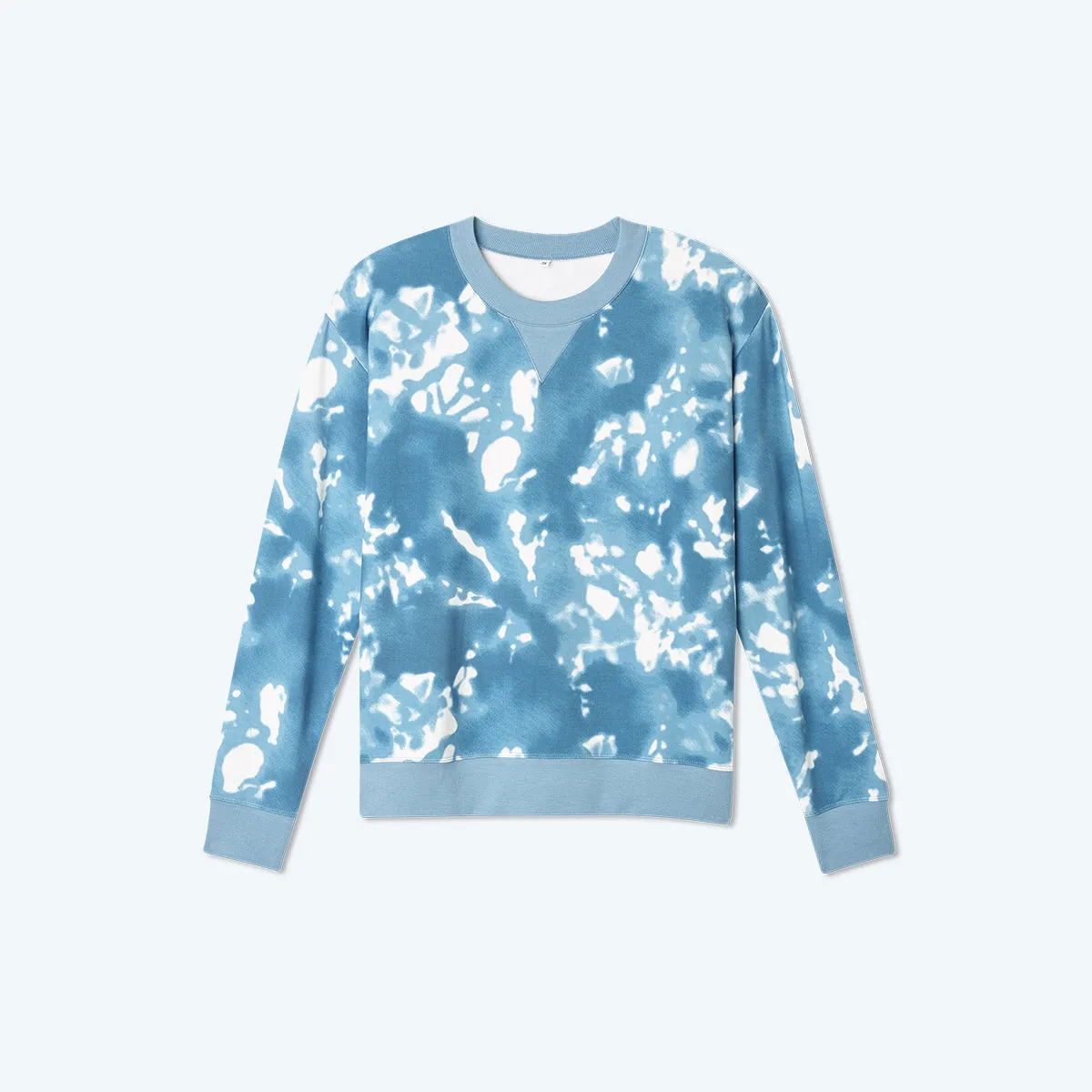The Softest French Terry Relaxed Crew - Blue Horizon Tie Dye sold by Summersalt product image thumbnail 5