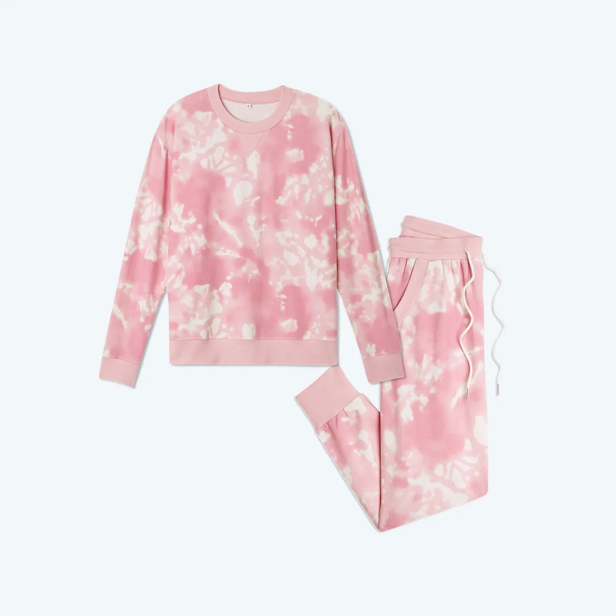 The Softest French Terry Relaxed Crew - Pink Sky Tie Dye sold by Summersalt product image thumbnail 5