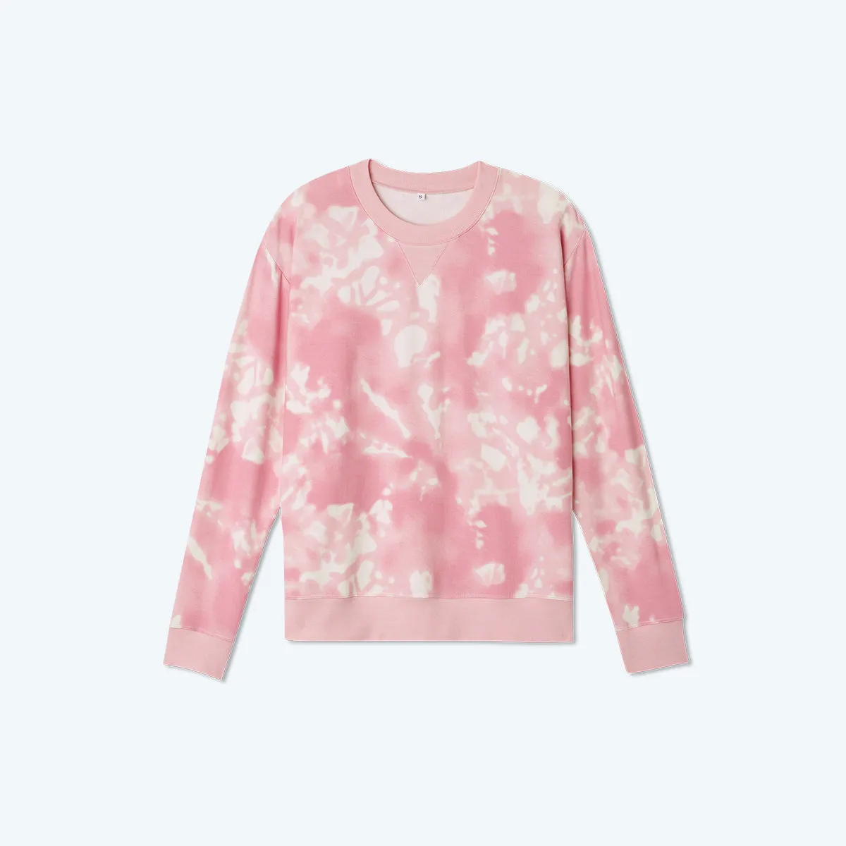 The Softest French Terry Relaxed Crew - Pink Sky Tie Dye sold by Summersalt product image thumbnail 4