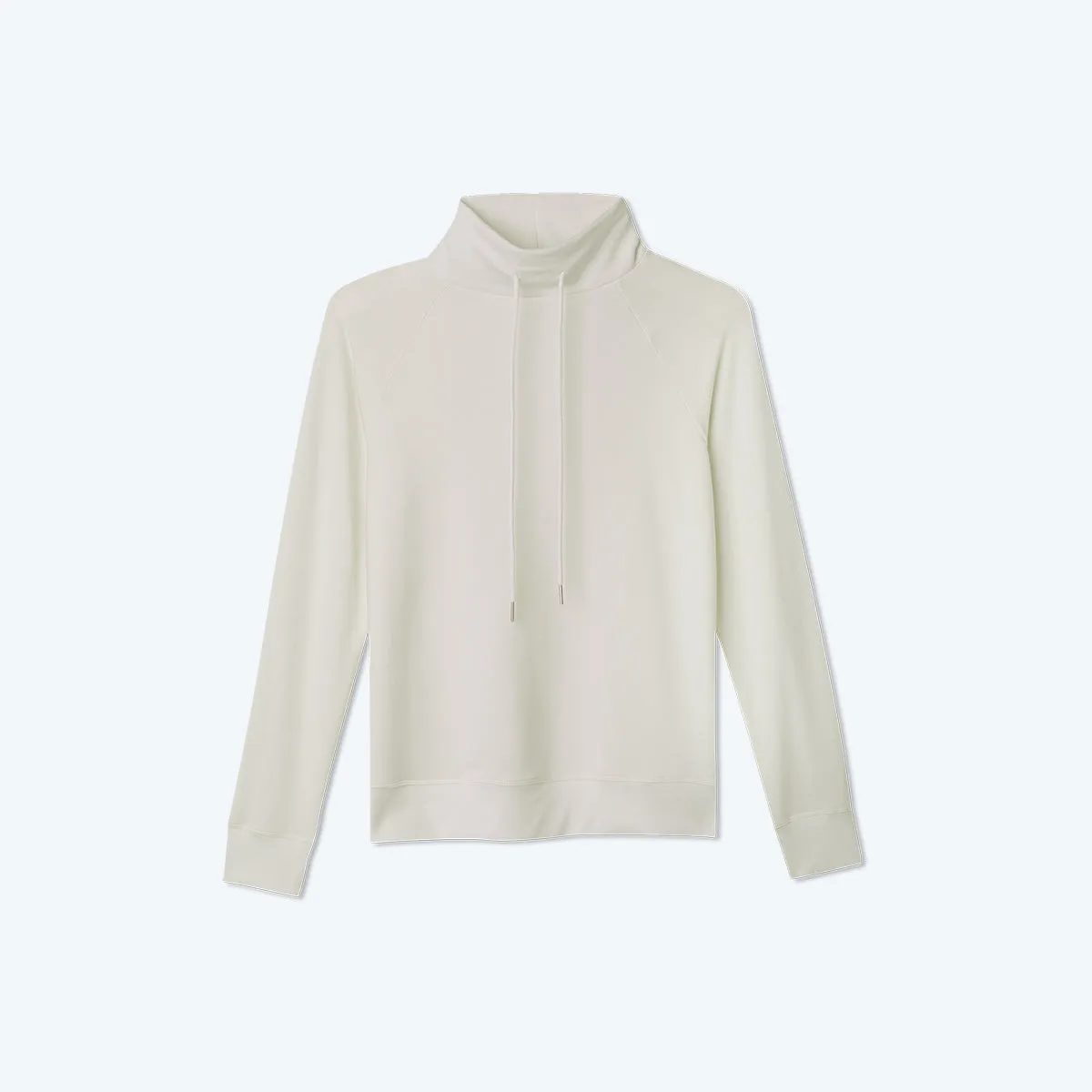 The Softest French Terry Funnel Neck Pullover - White Sand sold by Summersalt product image thumbnail 5