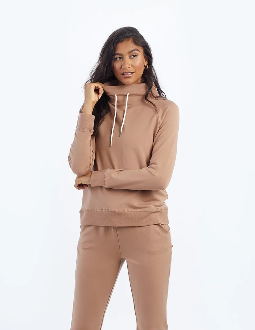 The Softest French Terry Funnel Neck Pullover - Toffee sold by Summersalt product image thumbnail 3