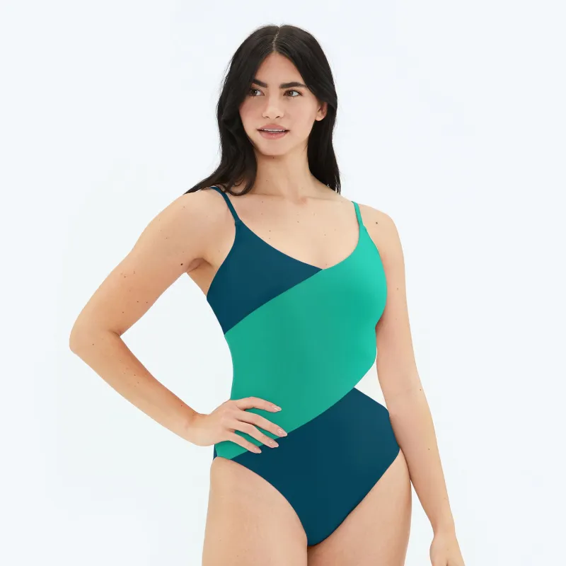 The Long Torso Marina - Seaweed & Seaglass & White Sand sold by Summersalt