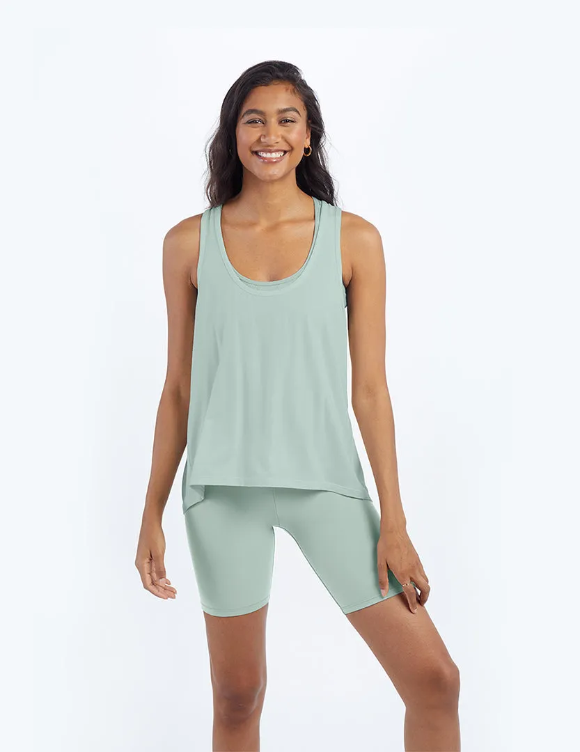 The Convertible Split Back Tank - Sage sold by Summersalt