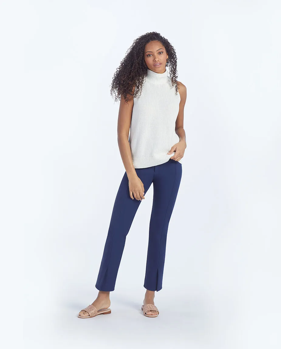 The Multitasking Slit Front Ankle Pant - Deep Sea sold by Summersalt