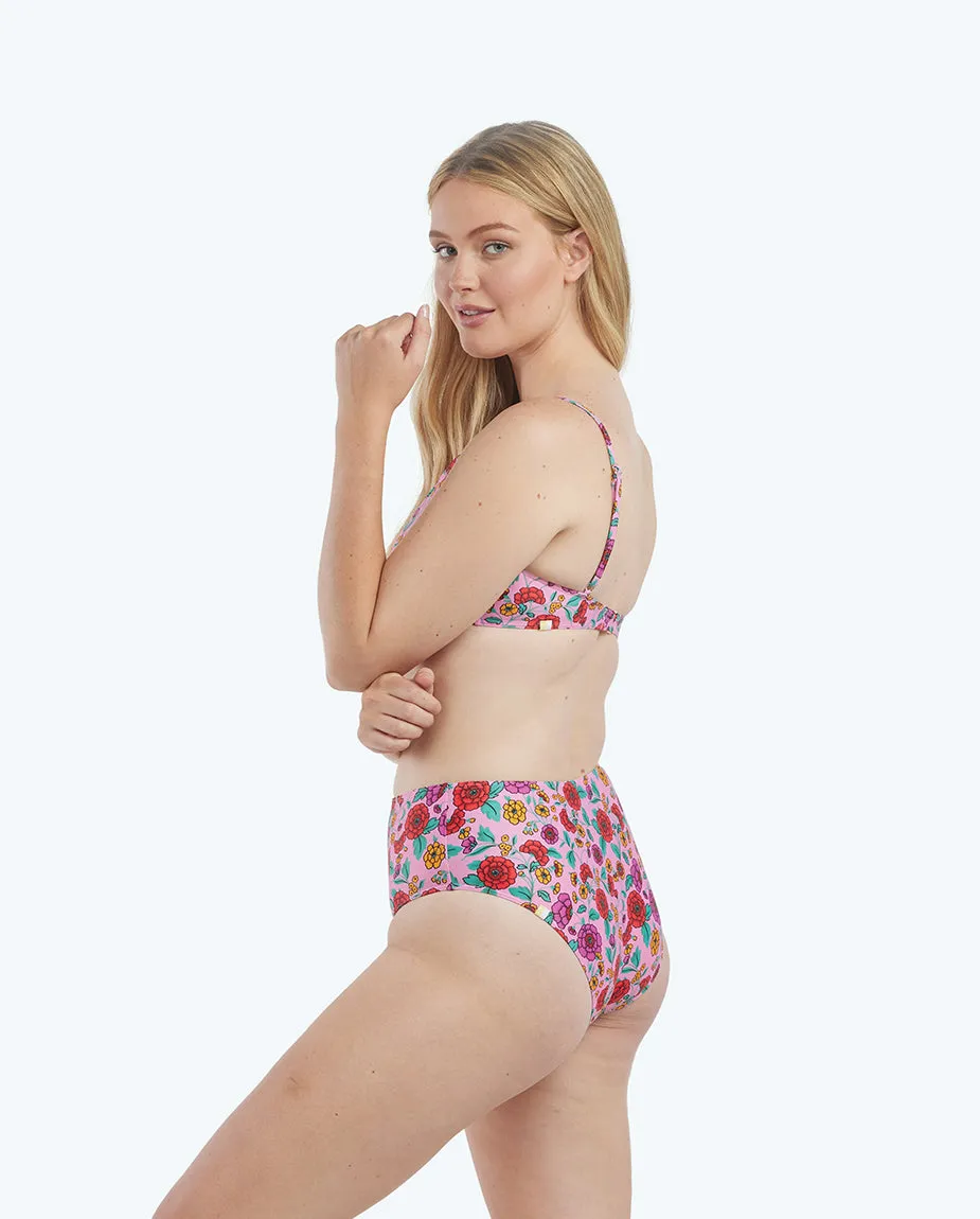 The Seamed High Leg High Rise Bottom - Morning Bloom sold by Summersalt product image thumbnail 2
