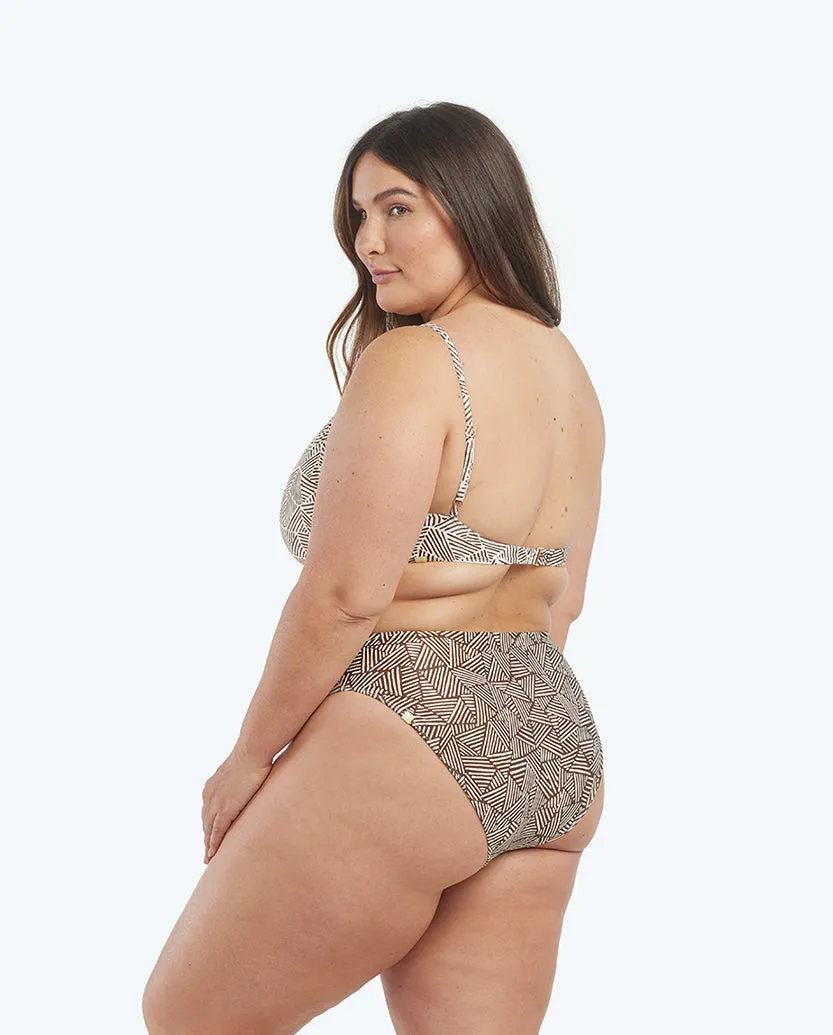 The Marina Bikini Top - Lines in the Sand sold by Summersalt product image thumbnail 5