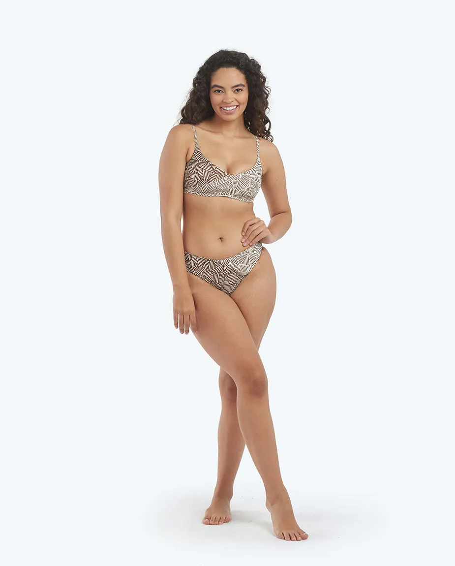 The Marina Bikini Top - Lines in the Sand sold by Summersalt product image thumbnail 3