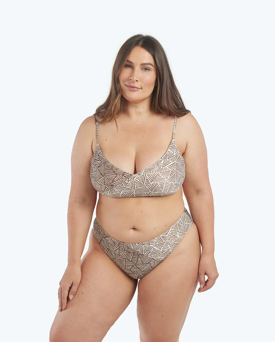 The Marina Bikini Top - Lines in the Sand sold by Summersalt product image thumbnail 4