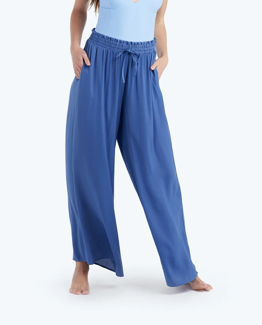 The Palazzo Pant With Ties - Blue Mountain sold by Summersalt product image thumbnail 5