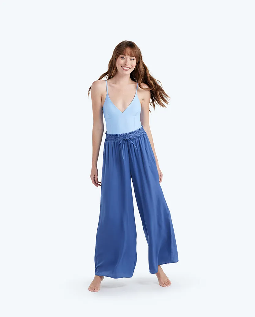 The Palazzo Pant With Ties - Blue Mountain sold by Summersalt product image thumbnail 3