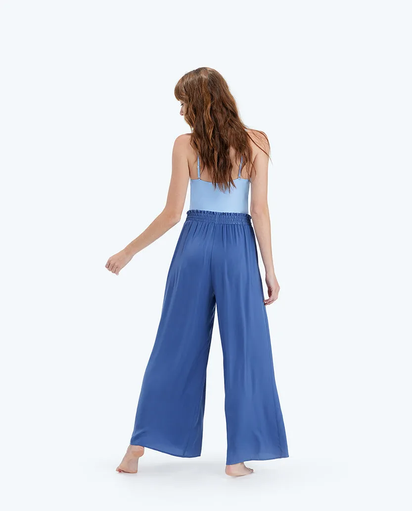 The Palazzo Pant With Ties - Blue Mountain sold by Summersalt product image thumbnail 4