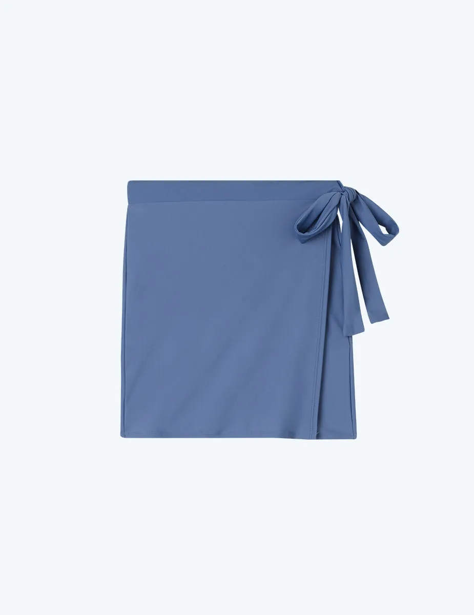 The Wrap Swim Skirt - Blue Mountain sold by Summersalt product image thumbnail 4