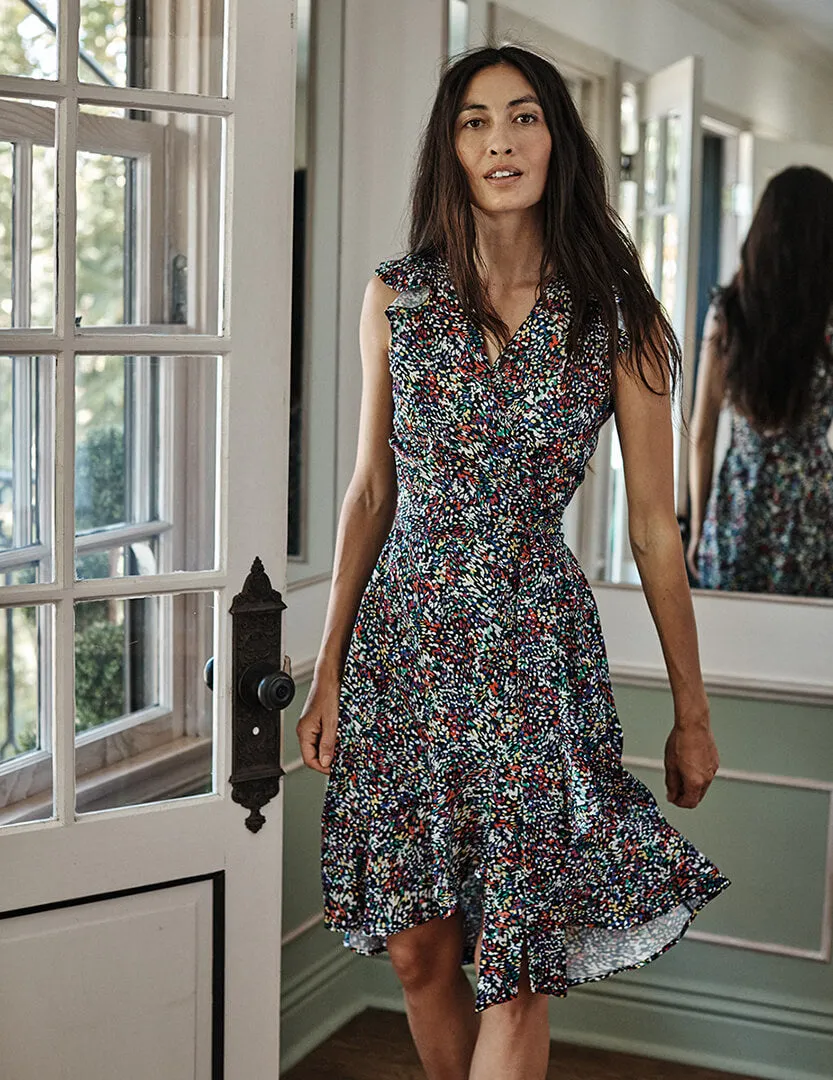 The Beach to Brunch Wrap Dress - Wildflower Fields sold by Summersalt product image thumbnail 3