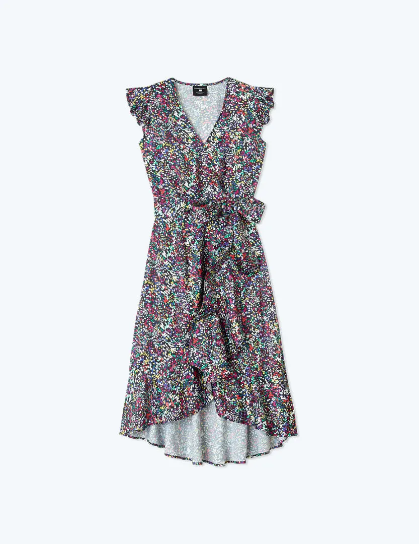 The Beach to Brunch Wrap Dress - Wildflower Fields sold by Summersalt product image thumbnail 4