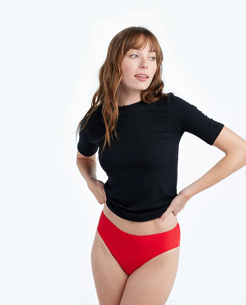 The Softest Ribbed Elbow Sleeve T-Shirt - Sea Urchin sold by Summersalt product image thumbnail 5