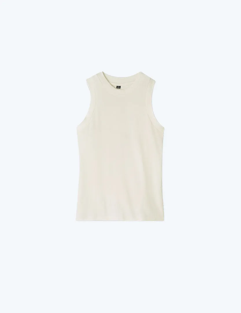 The Softest Ribbed Racerback Tank - White Sand sold by Summersalt product image thumbnail 5