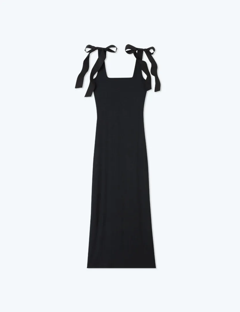 The Softest Ribbed Tie-Shoulder Maxi Dress - Sea Urchin sold by Summersalt product image thumbnail 5