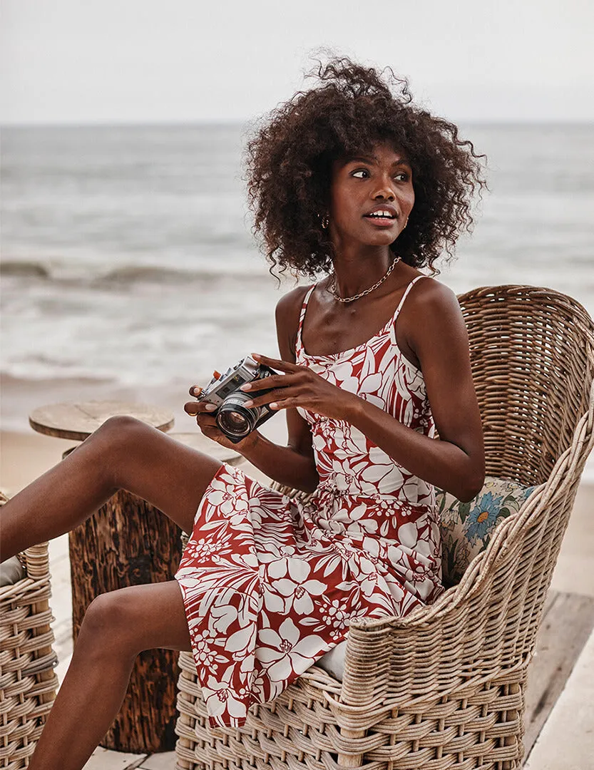 The Silky Slip Skirt - Destination Botanical sold by Summersalt