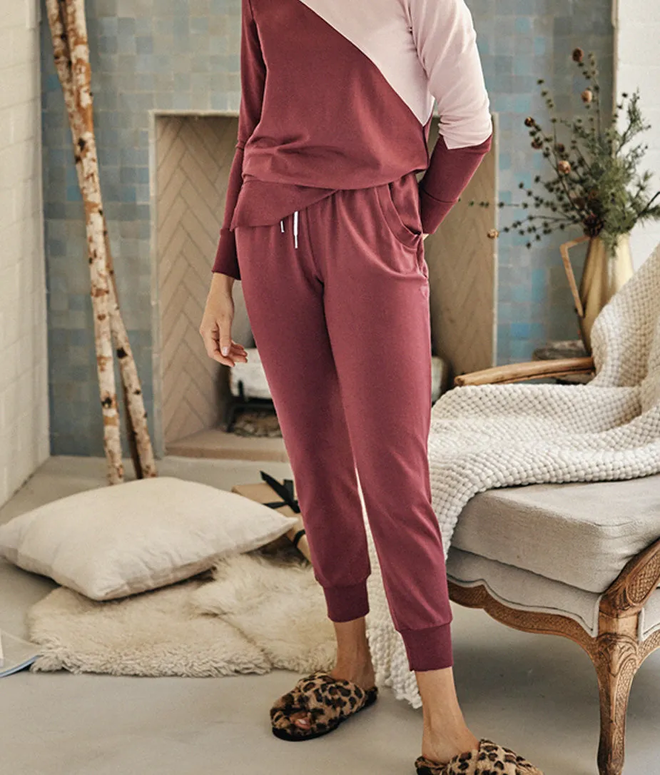 The Softest French Terry Jogger - Rosewood sold by Summersalt product image thumbnail 2