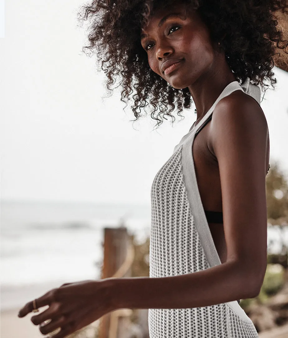 The Crochet Halter Dress - White Sand sold by Summersalt product image thumbnail 2