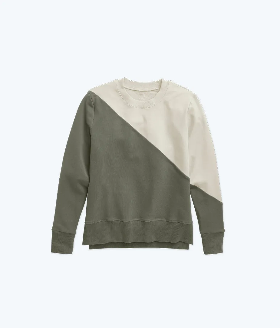 The Softest French Terry Pullover - Agave & White Sand sold by Summersalt product image thumbnail 5