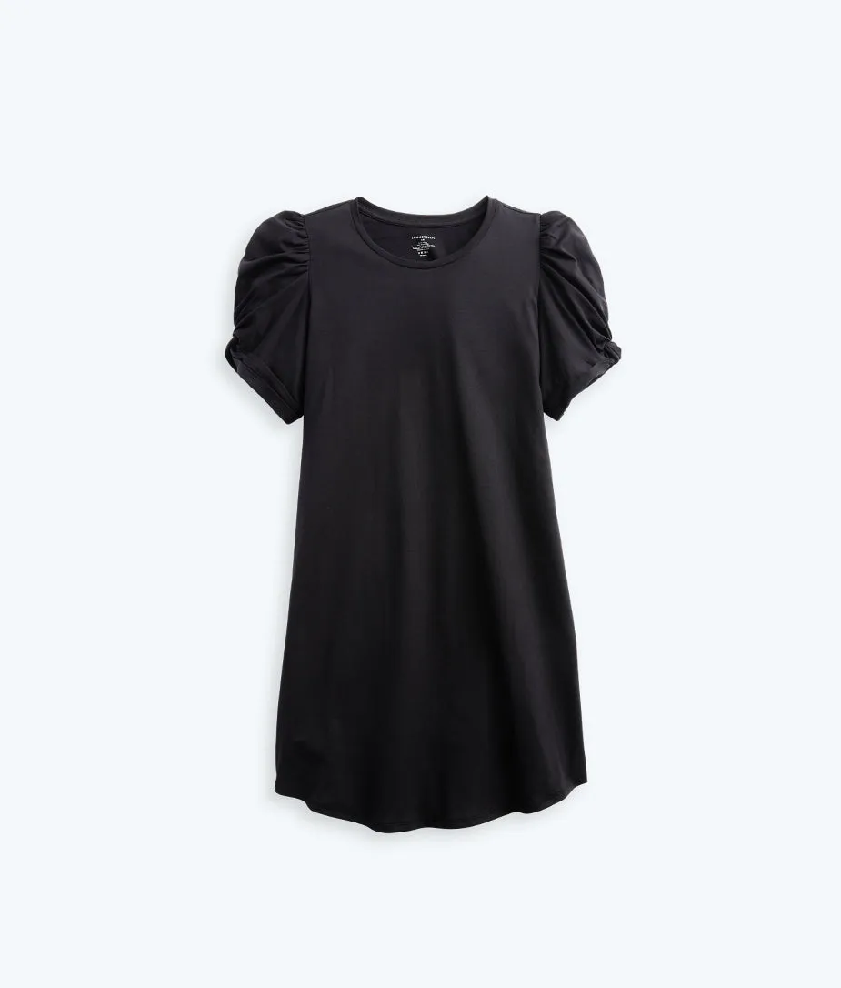 The Luxe Pima Twist-Sleeve T-Shirt Dress - Sea Urchin sold by Summersalt product image thumbnail 3