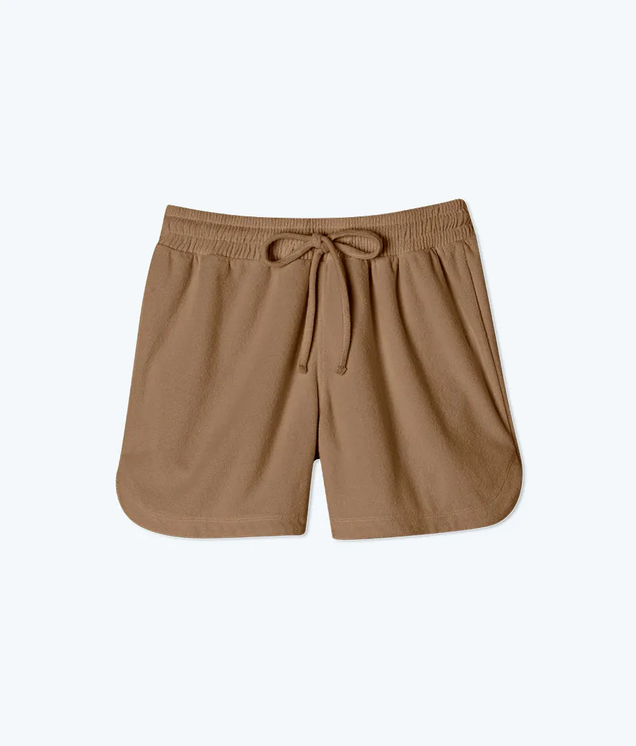 The Towel Terry Drawstring Shorts - Toffee sold by Summersalt product image thumbnail 4