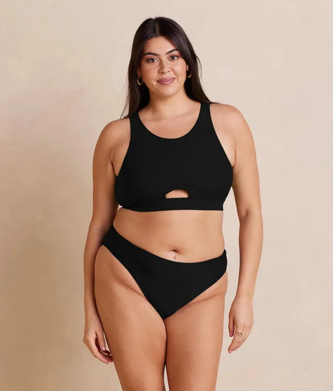 The High Neck Cut Out Bikini Top - Sea Urchin made by Summersalt